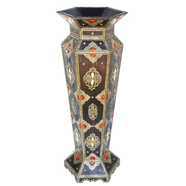 Arabische Vase Kreta – Vollholz / Mayshort H 100 cm