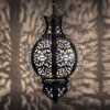 Marokkanische Deckenlampe Sephora Silber H 72 cm