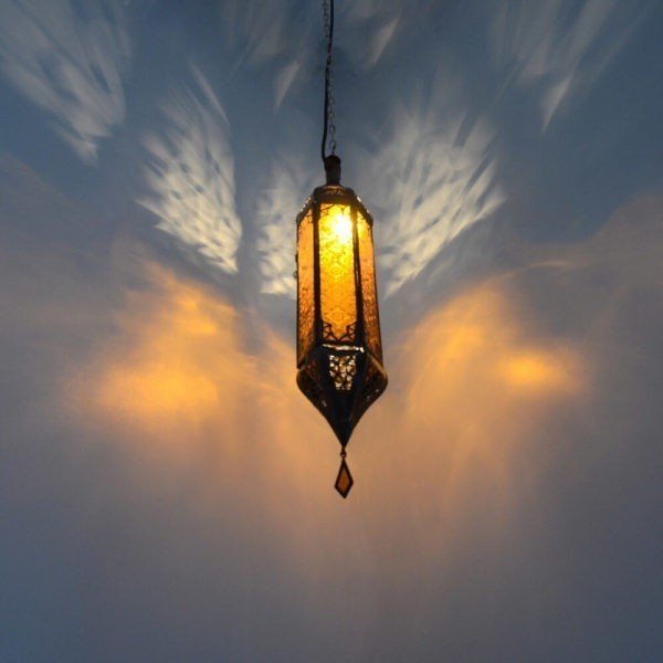 Arabische Lampe Lagomera Amber H 55 cm