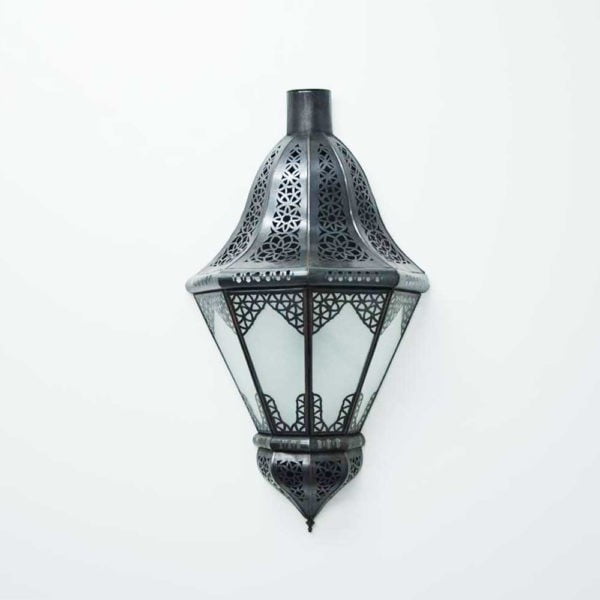 Orientalische Wandlampe Beyblade 50 Milchglas H 51 cm