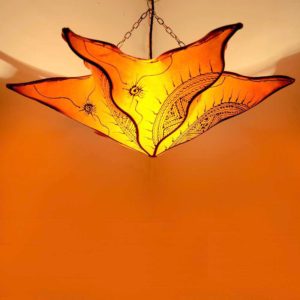 Deckenlampe Stern Orange