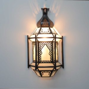 Orientalische Wandlampe Elissa Weiß