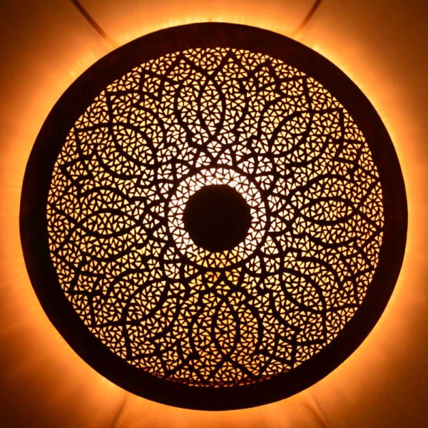 Arabische Wandlampe Bola aus Messing D 60 cm