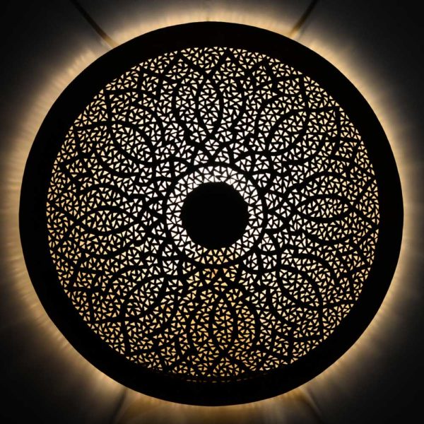 Arabische Wandlampe Bola aus Messing D 60 cm