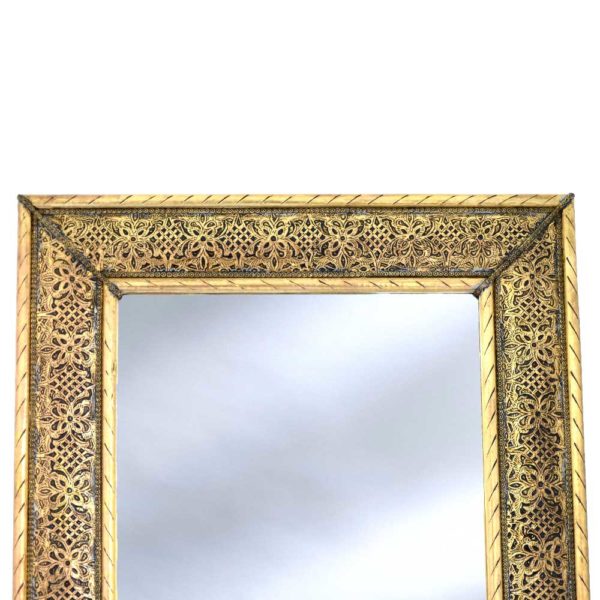 Arabischer Spiegel Galileo – Messing H 80 cm