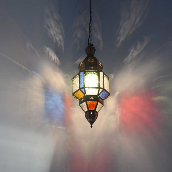 Orientalische Lampe Lux Bunt H 47 cm