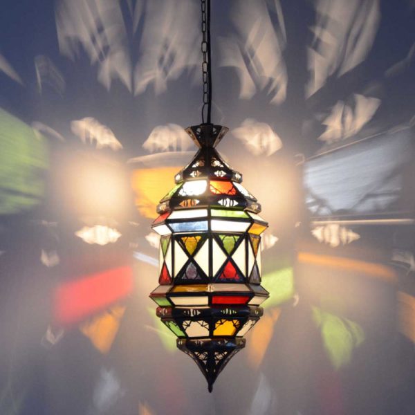 Marokkanische Lampe Skoutz Bunt H 48 cm