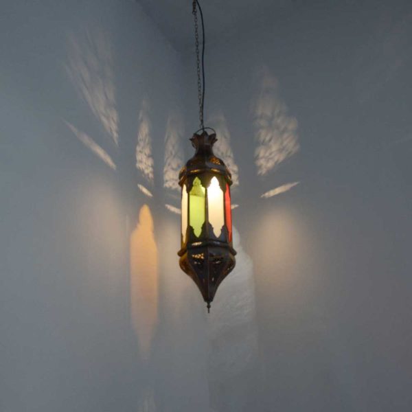 Orientalische Lampe Grancanaria Bunt H 60 cm