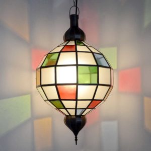 Orientalische Lampe Globe Bunt