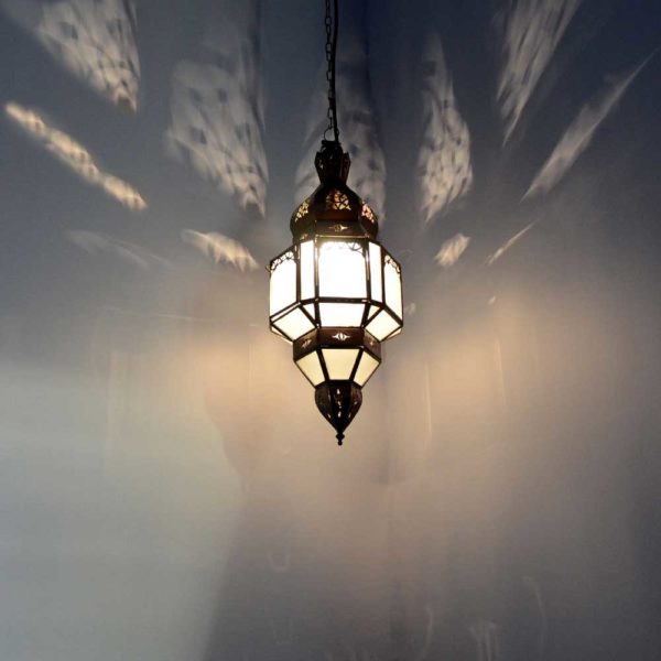 Orientalische Lampe Lux Milk H 47 cm