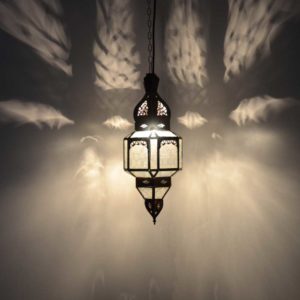 Marokkanische Deckenlampe Lux Natur