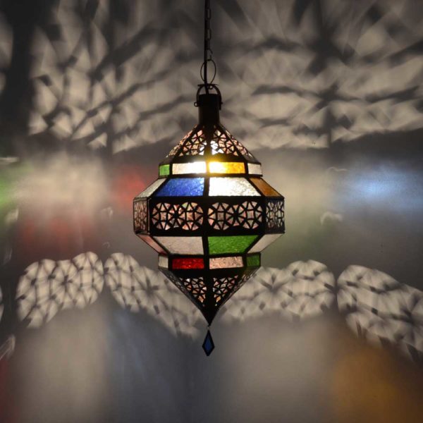 Arabische Lampe Ufo Bunt H 45 cm