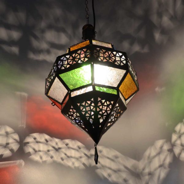 Arabische Lampe Ufo Bunt H 45 cm