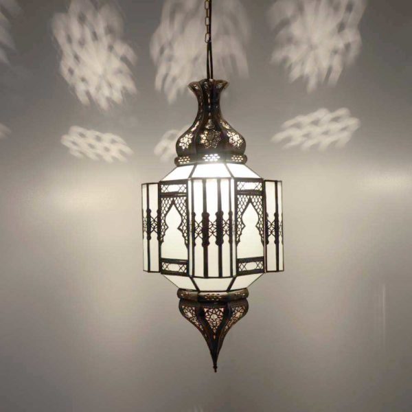 Arabische Lampe Alome Milk H 65 cm