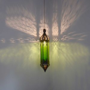 Orientalische Deckenlampe Osman Grün