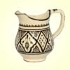 Marokkanischer Keramik Krug Tata Beige/Braun D 19 cm