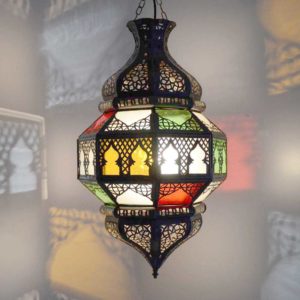 Orientalische Lampe Qwas Bunt