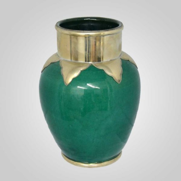 Orientalische Vase Alia Grün H 30 cm