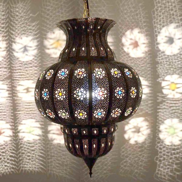 Marokkanische Lampe Kuba H 65 cm